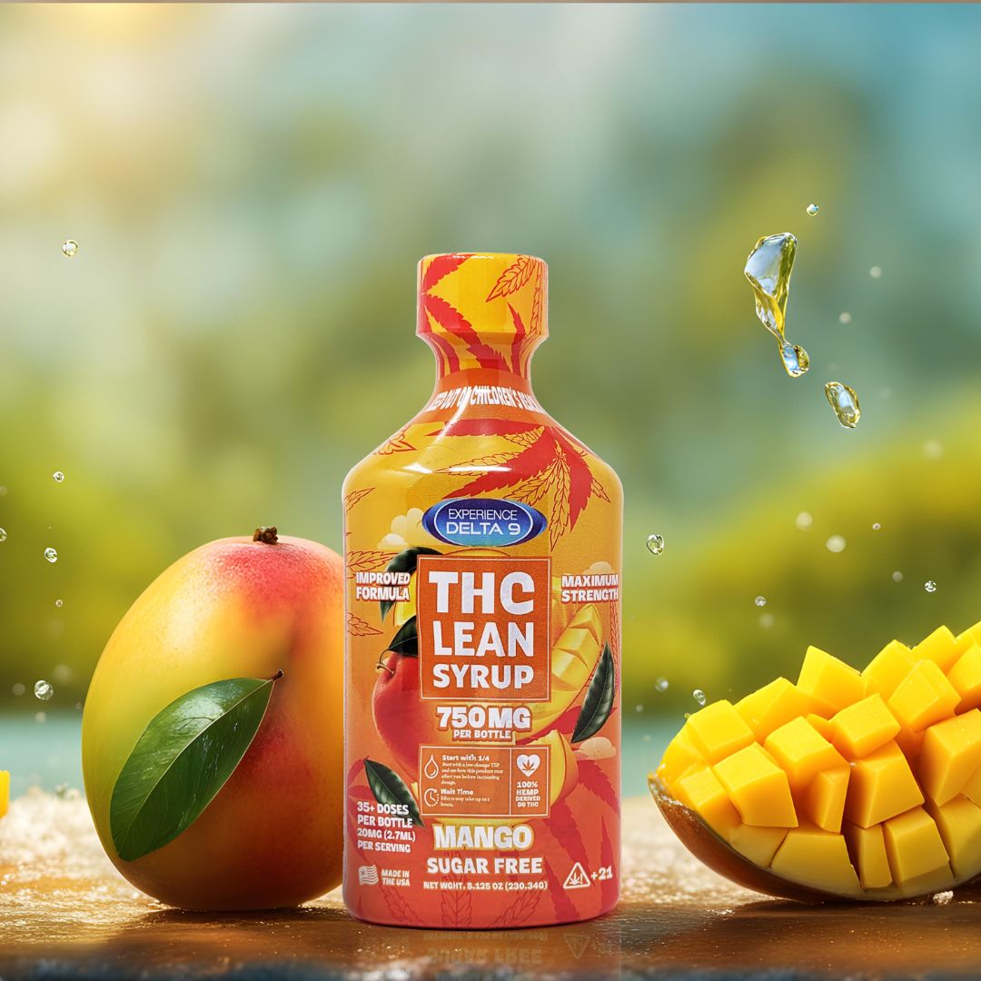 Delta 9 THC Mango Lean Syrup Sugar Free 750mg | THC Syrup