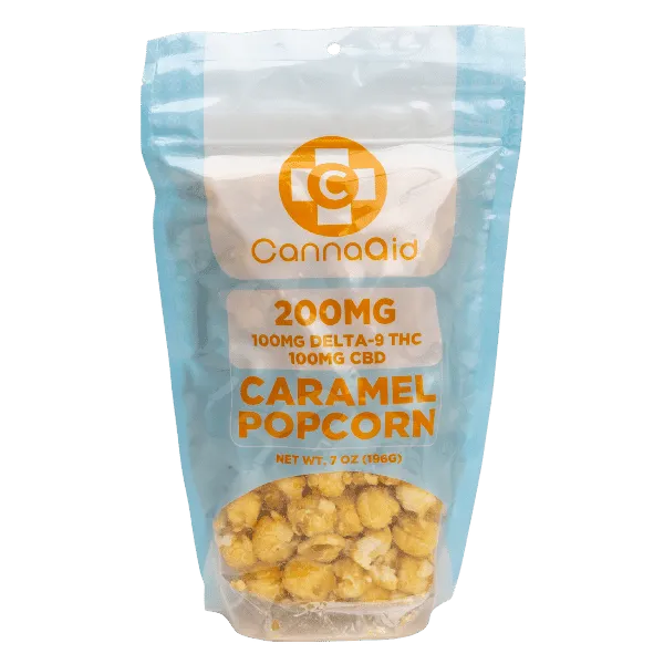 CannaAid D9 + CBD Flavored Popcorn